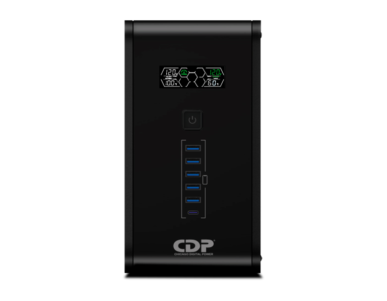 CDP UPS REGULADOR LCD 750VA/350W 6 SALIDAS R-SMART 751