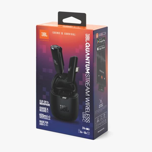 MICROFONO INALAMBRICO JBL QUANTUM STREAM WIRELESS USB-C NEGRO