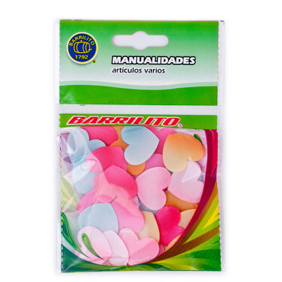 BARRILITO CORAZONES DE SATIN AA075 45 X 20 MM. 20 PIEZAS
