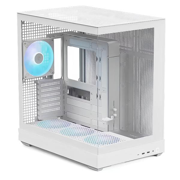 CASE APNX V2-F-WT-V1 MID TOWER 4 VENTILADORES CON PANEL FRONTAL Y LATERAL
