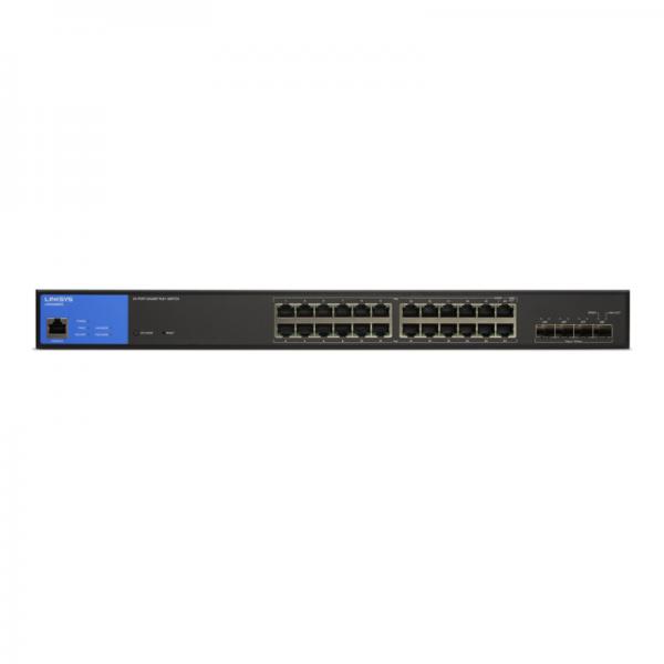SWITCH LINKSYS GIGABIT ADMINISTRABLE 24 PUERTOS POE+ 410W 4 SFP+ 10G