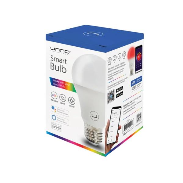 BOMBILLO INTELIGENTE LED RGBW WIFI UNNO TEKNO LB1301WT