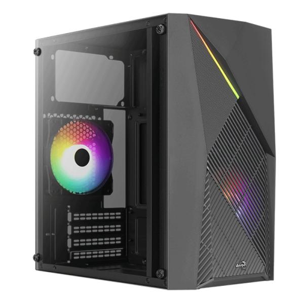 CASE GAMING RGB AEROCOOL RAIDER MINI-G-BK-V1 MINI TOWER VENTILADOR 1 DE 120MM