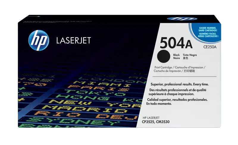 HP TONER NEGRO #504 5000 PGS CE250A