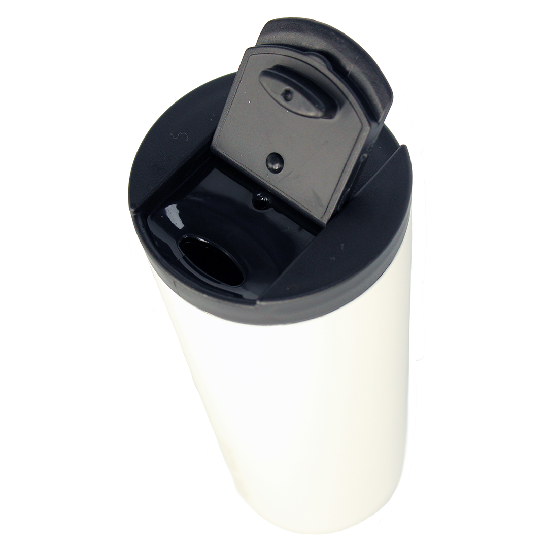 SLIM COFFEE TUMBLER WHITE