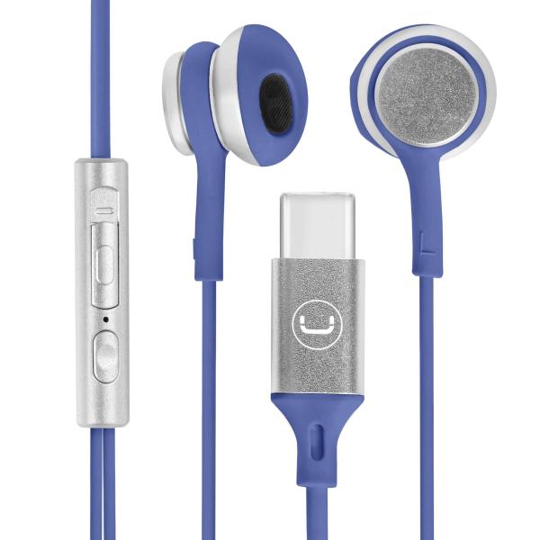 AUDIFONOS USB-C IN-EAR ULTRA AZUL UNNO TEKNO