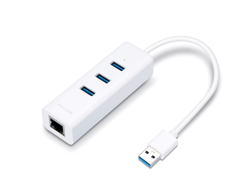 TP-LINK ADAPTADOR USB 3.0 3-PORT HUB & GIGABIT ETHERNET 2EN 1 USB - UE330