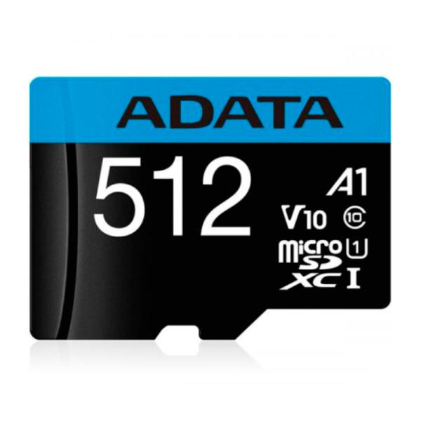 MEMORIA MICRO SDXC 512GB ADATA AUSDX512GUICL10A1-RA1 CLASE 10 A1 HASTA 100 MB/S