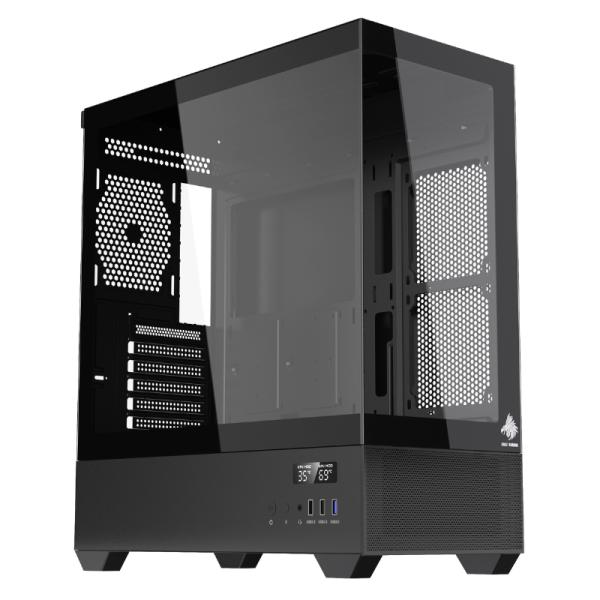 CASE EAGLE WARRIOR CG01TZRA001C MID TOWER SIN VENTILACION INCLUIDA CON VIDRIO