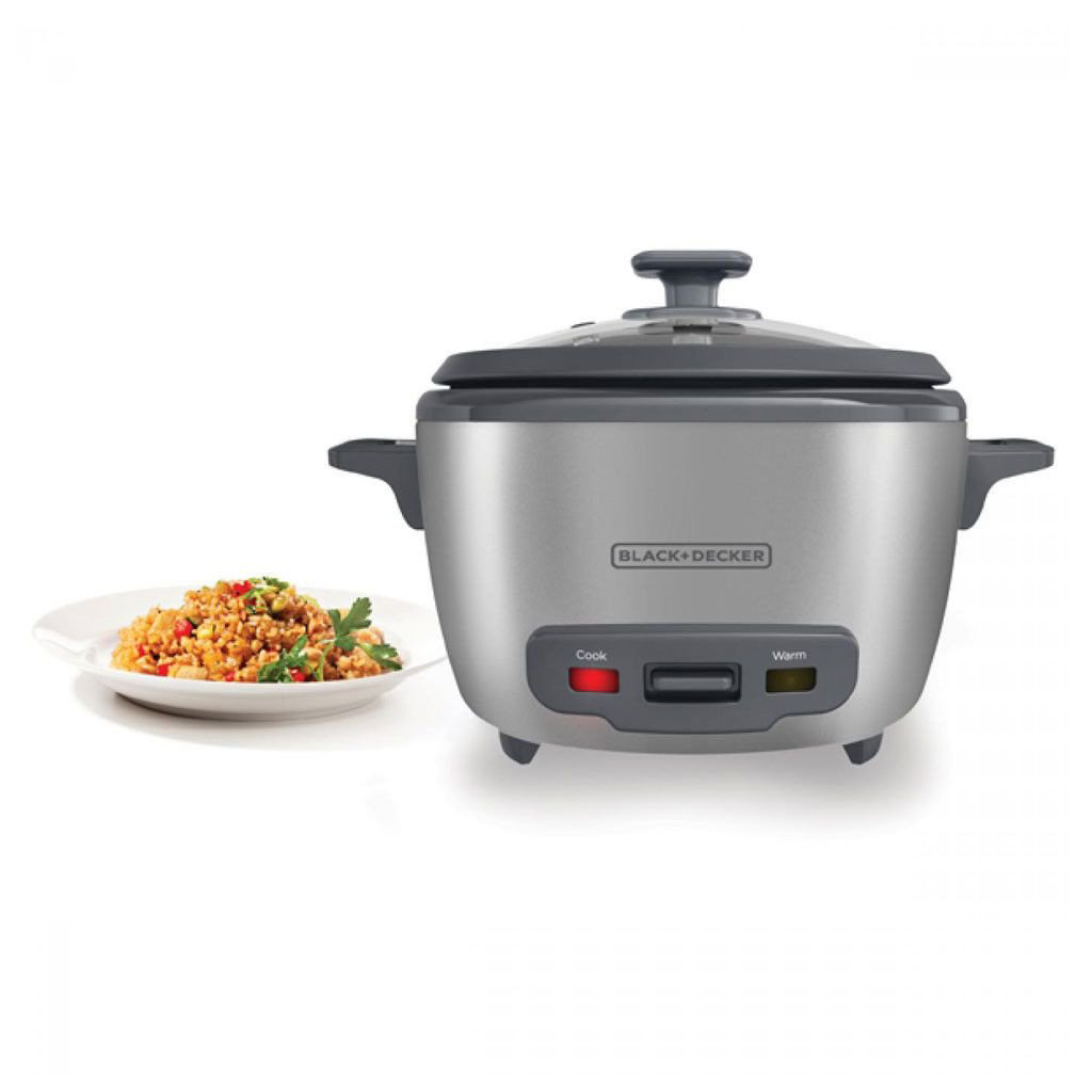 BLACK + DECKER OLLA ARROCERA 10 TAZAS COCIDAS GRIS RC5200M