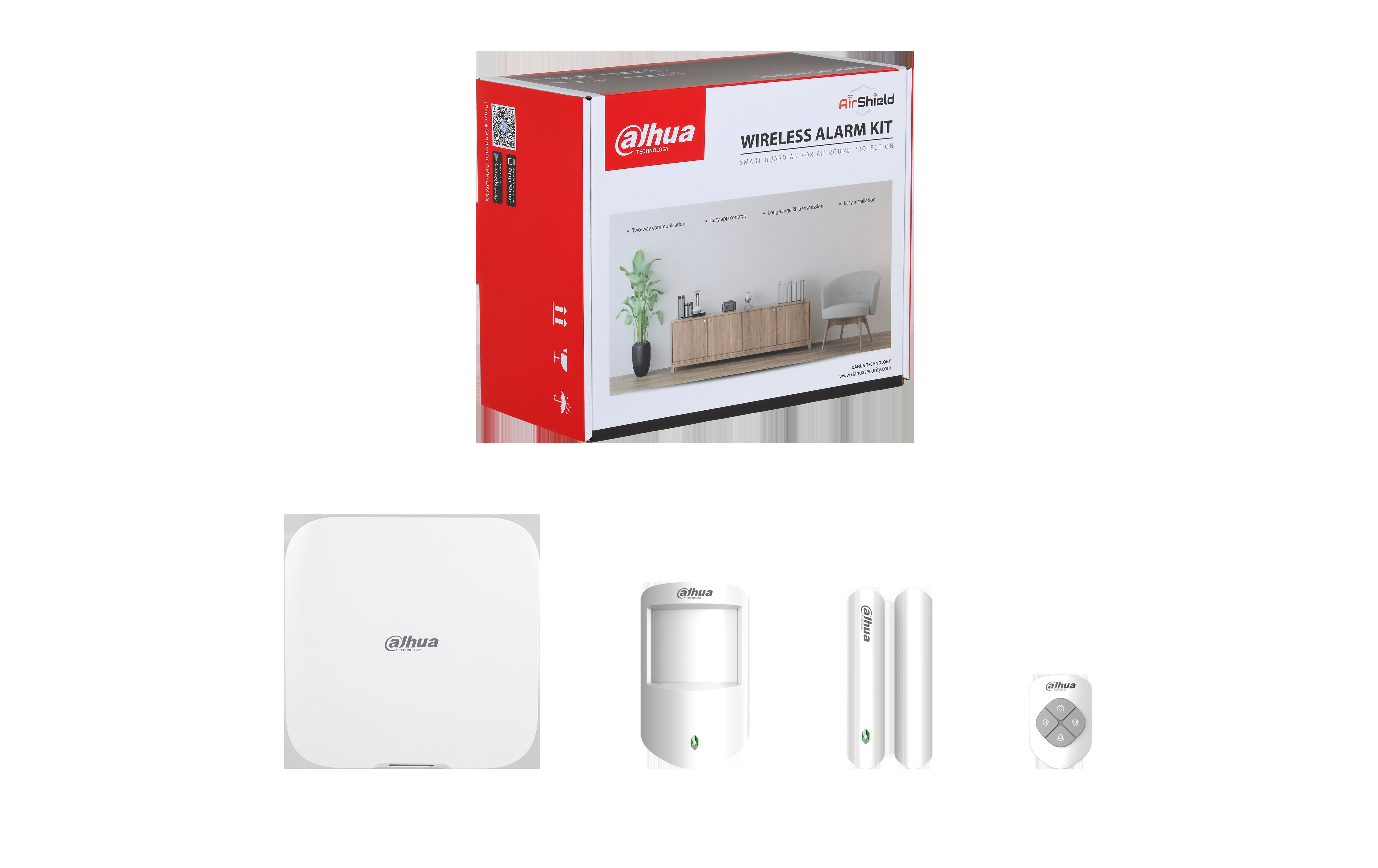 DAHUA KIT DE ALARMA INALÁMBRICA - DHI-ART-ARC3800H-03-FW2- 1.0.01.19.10851
