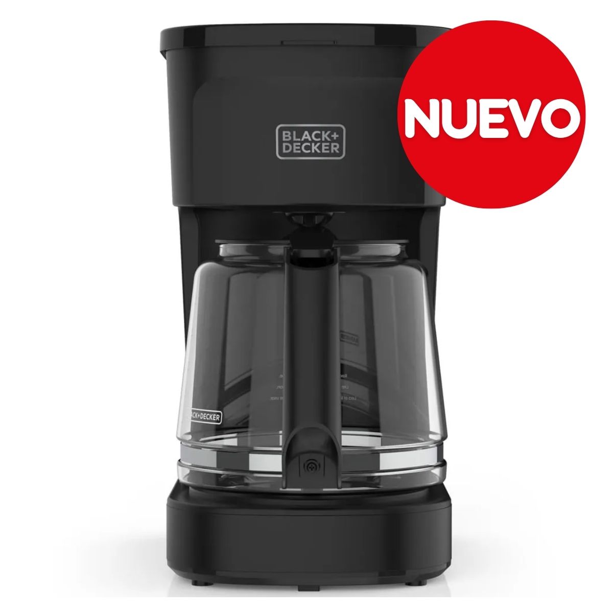 BLACK + DECKER CAFETERA 12 TAZAS VORTEX SWITCH FILTRO PERMAN NEGRO MATE -