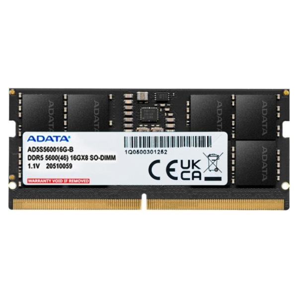 MEMORIA RAM LAPTOP ADATA 16 GB DDR5 5600 MHZ CL46 1.1 V AD5S560016G-S