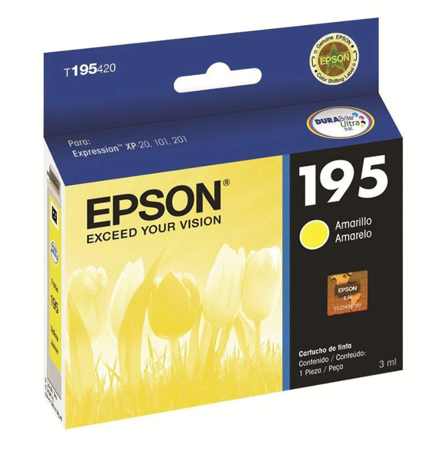 EPSON CARTUCHO AMARILLO PARA XP-101/201/211 T195420-AL