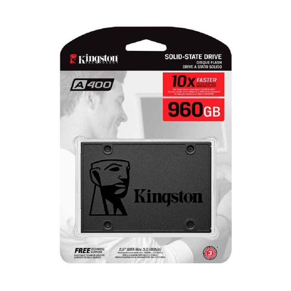 HD INTERNO SOLIDO 960GB KINGSTON A400 2.5 PULG SATA III 500MB/S / 450MB/S