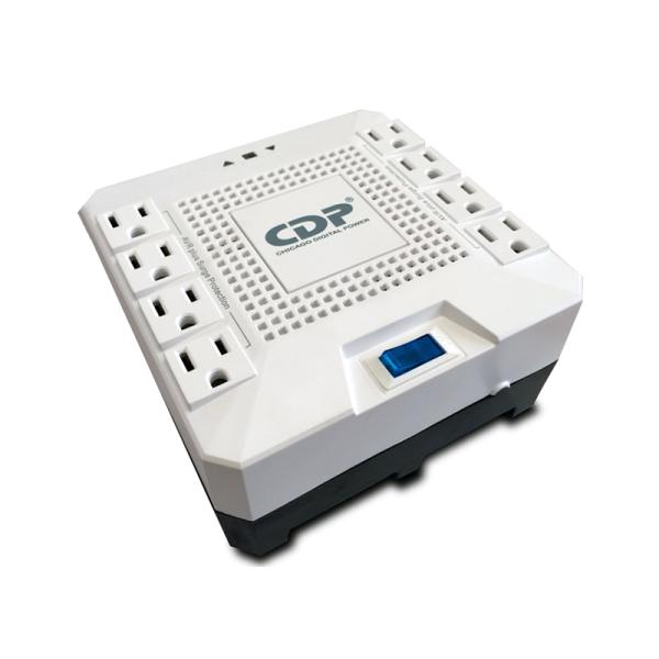 REGULADOR DE VOLTAJE CDP R-AVR1808 1800VA 1000W 8 TOMAS 90?144 VCA PROTECCIÓN