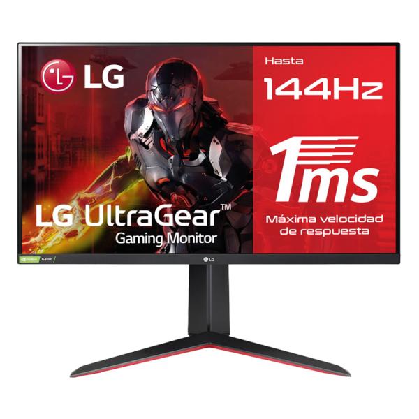 MONITOR 27 PULG LG 27GN65R-B FHD 1920X1080 144HZ DP HDMI PLANO SLIM
