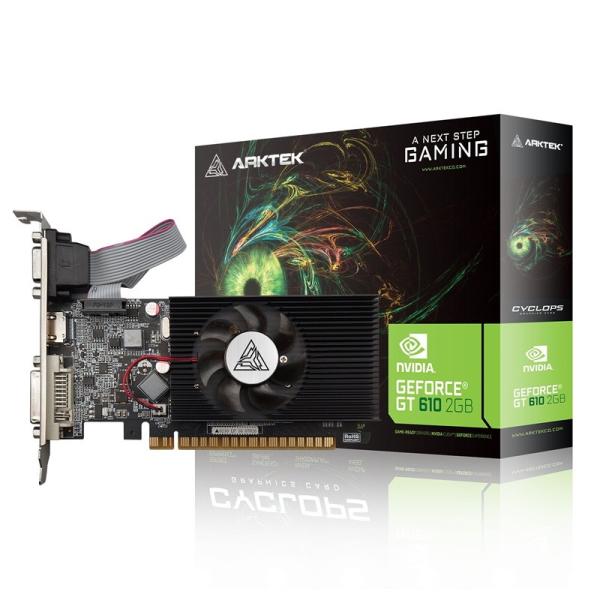 TARJETA DE VIDEO ARKTEK GT610 2GB DDR3 HDMI/DVI/VGA