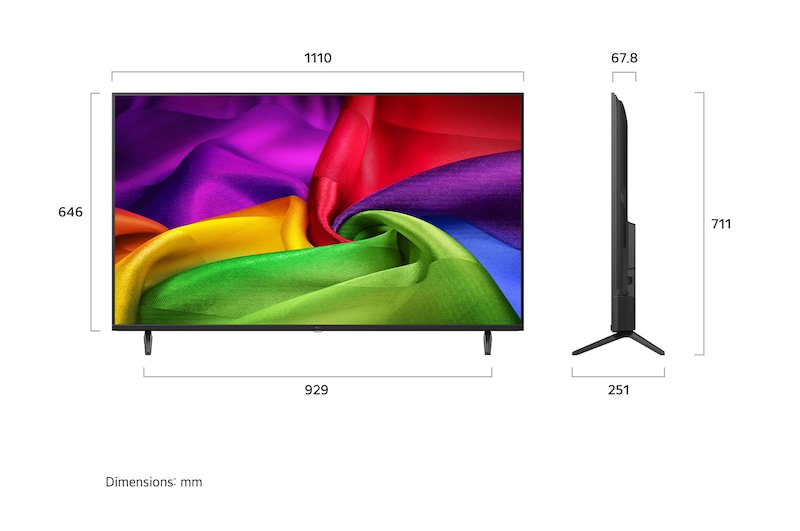 LG TELEVISOR 50" UHD 4K NANO SMART TV 50NU800BPSC