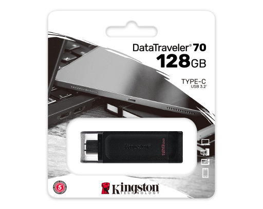 MEMORIA USB-C KINGSTON DATATRAVELER 70 128GB USB 3.2