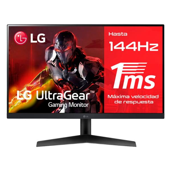 MONITOR 24 PULG LG 24GN60R-B FHD 1920 X 1080 144 HZ DP HDMI PLANO SLIM