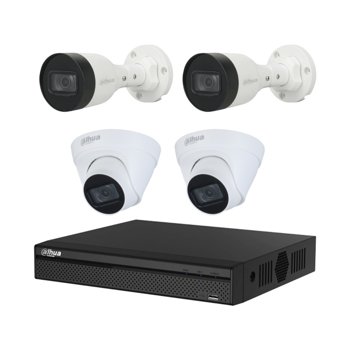 DAHUA KIT CAMARAS 4CH NVR - 1.0.01.04.37133-0002
