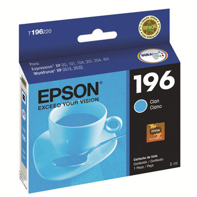 EPSON CARTUCHO CYAN PARA XP-101/201/401 WORKFORCE WF2512/WF2532 T196220-AL