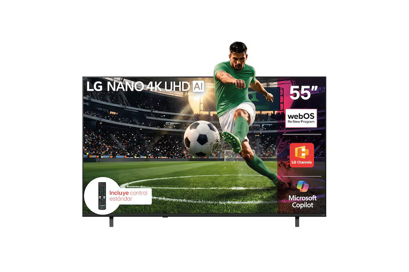 LG TELEVISOR 55" UHD 4K NANO SMART TV 55NU850BPSA