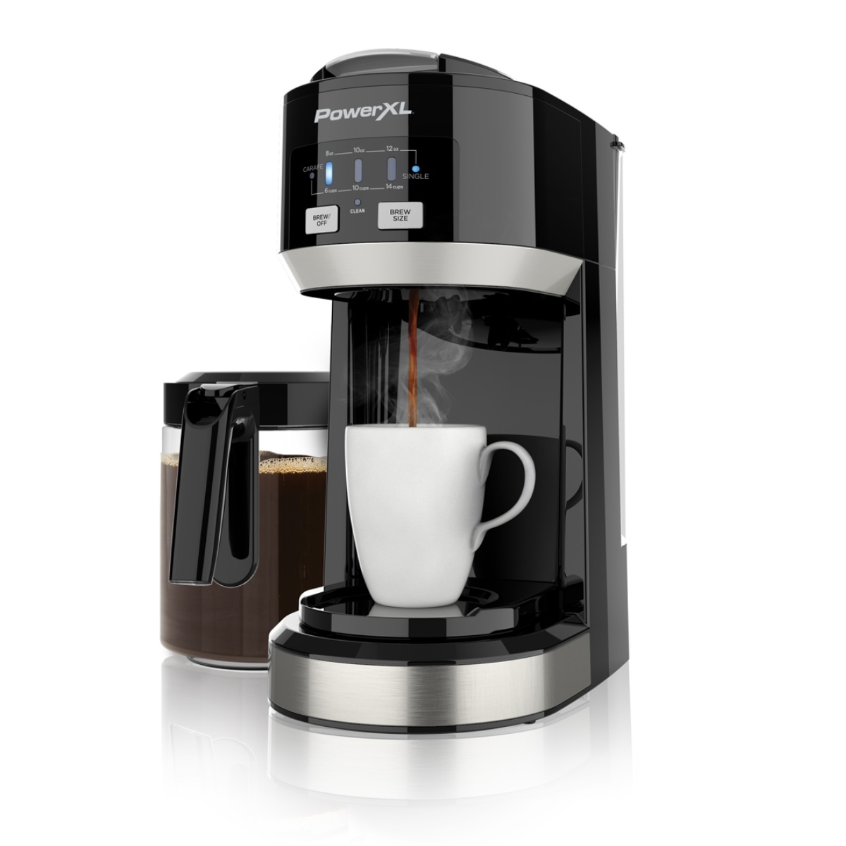 POWER XL CAFETERA PROGRAMABLE 14 TAZAS 2 EN 1 FILTRO PERMAN SS0441-0BPLA