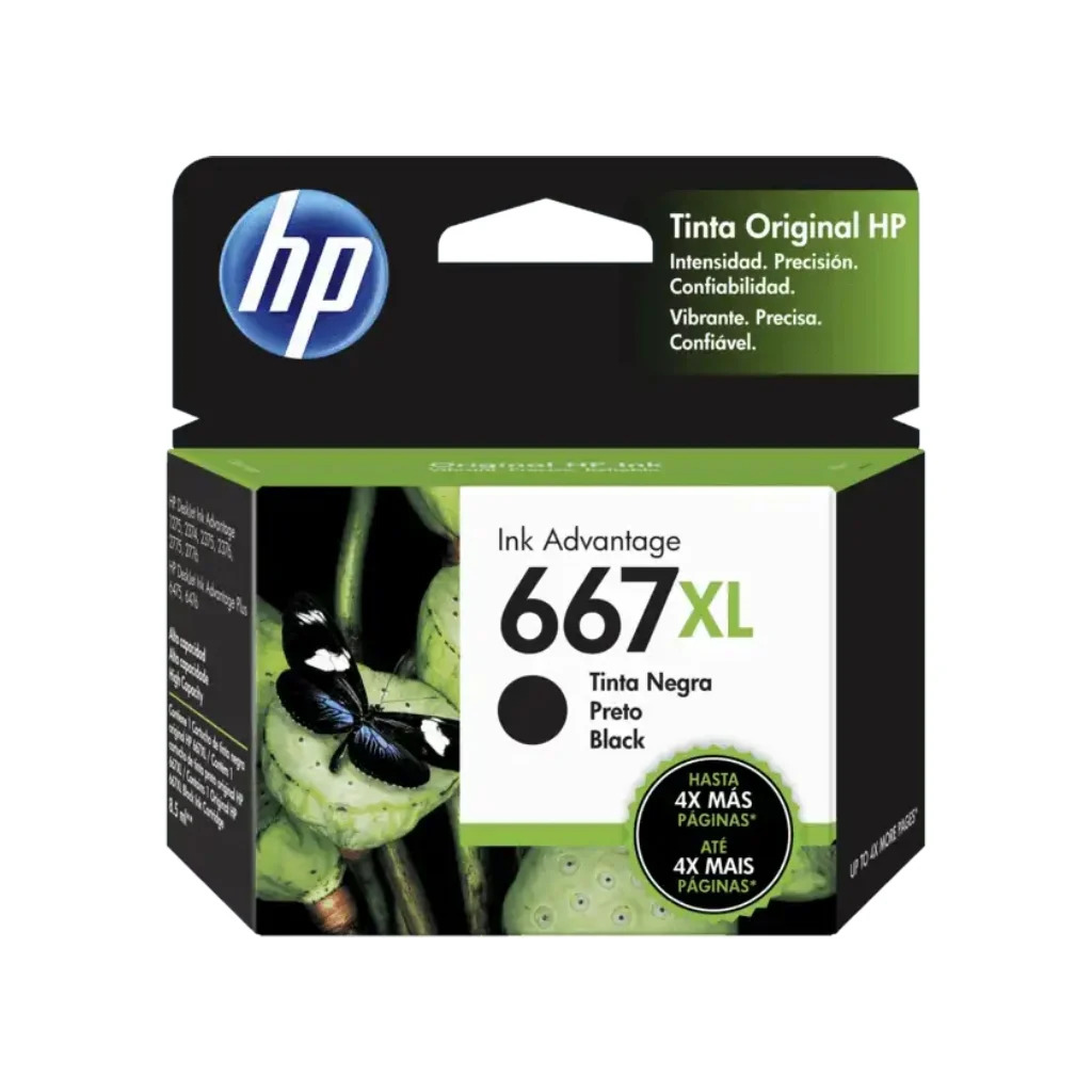 HP CARTUCHO HP 667XL NEGRO 3YM81AL