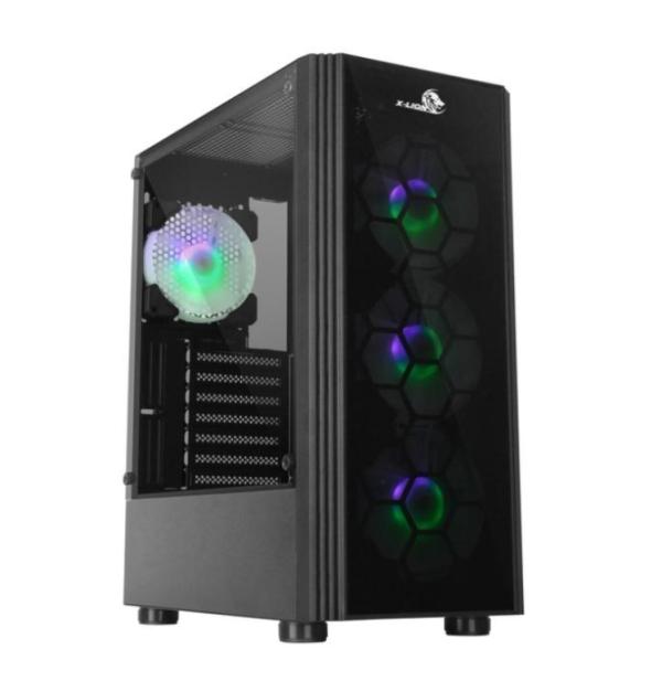 GABINETE PC X-LION HF-620 GAMING MID TOWER VIDRIO TEMPERADO