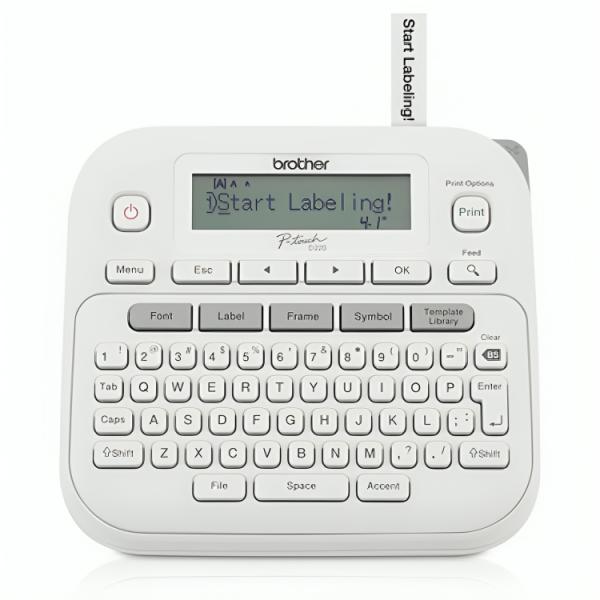 IMPRESORA DE ETIQUETAS BROTHER PTD220 DE 1/2 PULG 20MM/SEG 15 CARACTERES POR
