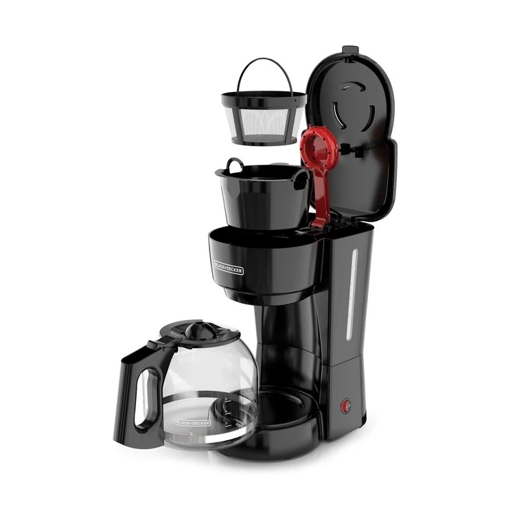 BLACK + DECKER CAFETERA 12 TAZAS VORTEX FILTRO PERMAN NEGRA C/F - CM0916B