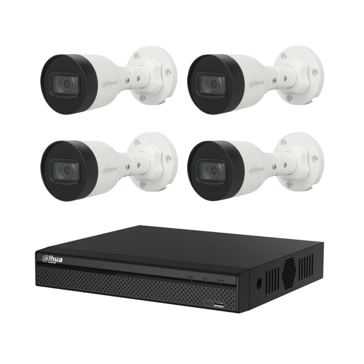 DAHUA COOPER 5MP 4 CAMARAS 4CH HDCVI KIT -SPN-KIT/XVR1B04H-I/4-B2A51N-0280B-S2