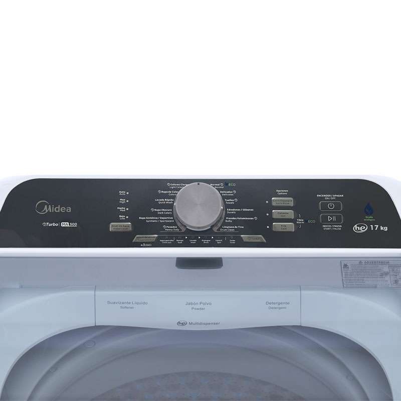 MIDEA LAVADORA CARGA SUPERIOR DE 17 KG BLANCO MA500W170/W-CA