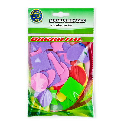 BARRILITO CALCOMANIA DE FOAMY VARIAS FIGURAS FS011