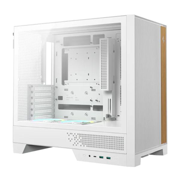 CASE DEEPCOOL CL600 WH MID TOWER VENTILADORES 2 DE 120MM CON PANEL LATERAL