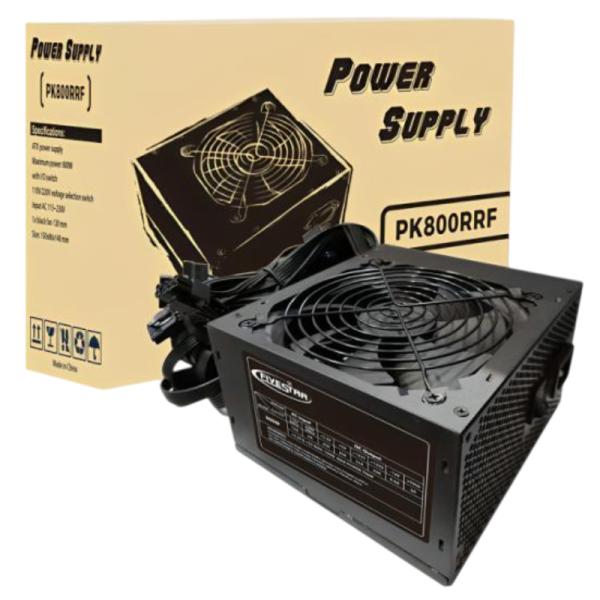FUENTE DE PODER FIVESTAR PK800RRF001C 800W ATX POWER PS2 ABANICO 12CM CABLE