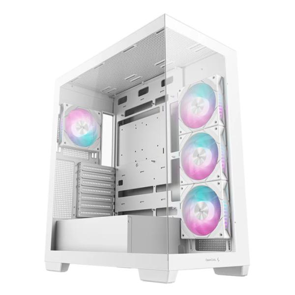 CASE RGB DEEPCOOL CG580 4F WH V2 MID TOWER VENTILADORES 4 DE 120MM CON VIDRIO