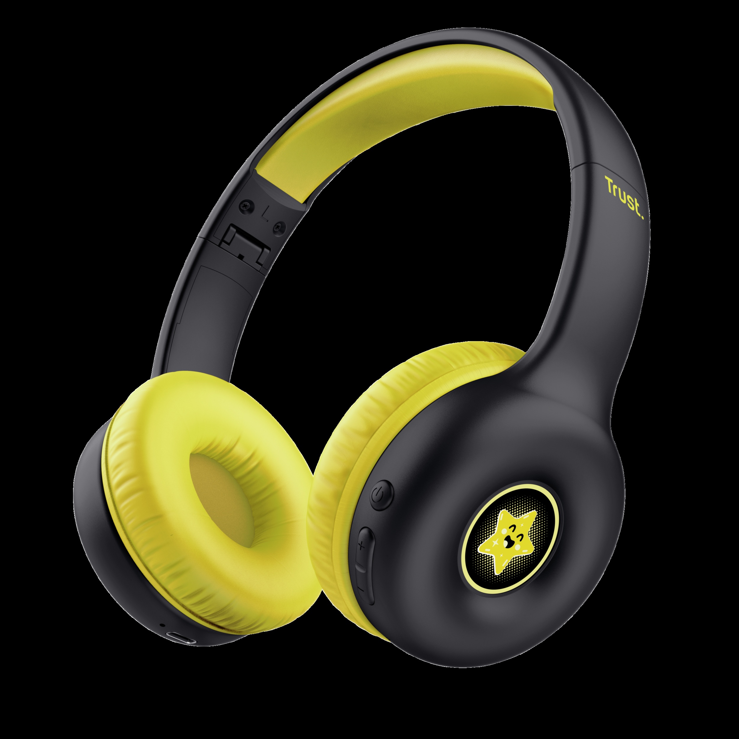TRUST AUDIFONOS INFANTIL WIRELESS COLOR NEGRO PERSONALIZABLE - 25405
