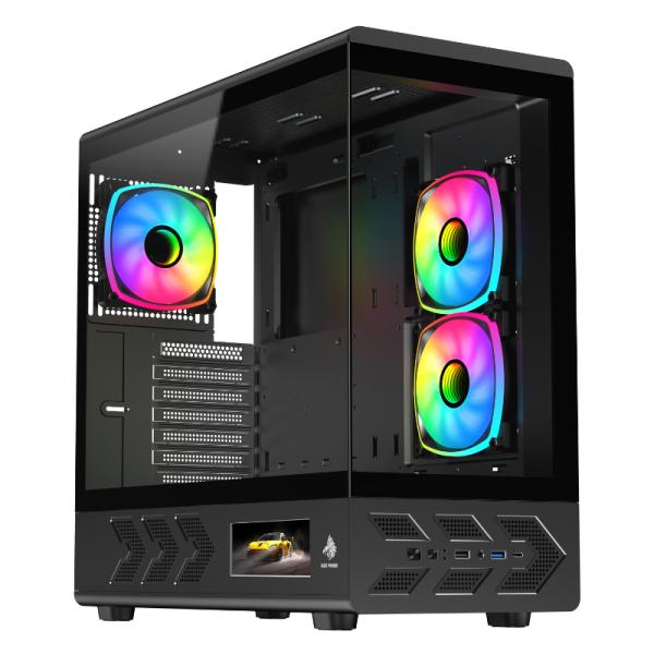 CASE EAGLE WARRIOR CG01J6RA001C MID TOWER SIN VENTILACION INCLUIDA CON VIDRIO