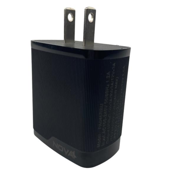 CARGADOR DE PARED NOVA PA046RBU001C 45W 1 PUERTO USB-C Y 1 PUERTO USB-A CARGA