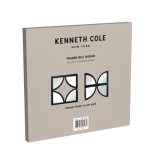 KENNETH COLE SET ESPEJOS DECORATIVOS 4 PIEZAS NEGRO KCWF202124
