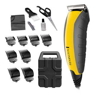 REMINGTON CORTADORA DE CABELLO ALAMBRICA RECARGABLE INDESTRUCTIBLE AMARILLO