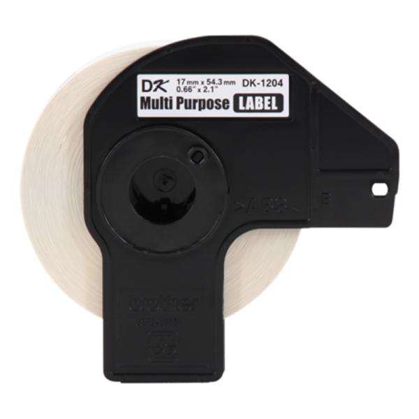 ROLLO DE ETIQUETA BROTHER MULTIPROPOSITO DK1204 17MM X 54MM / 400 ETIQUETAS