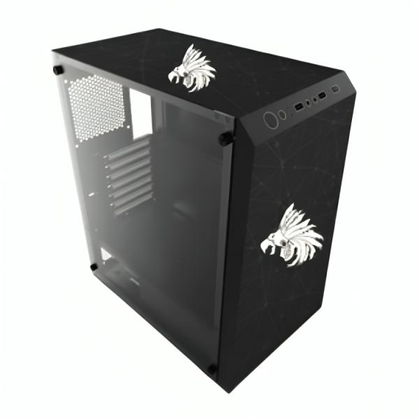 CASE GAMING RGB EAGLE WARRIOR CG01W8RA001C MID TOWER SIN VENTILACIÓN INCLUIDA