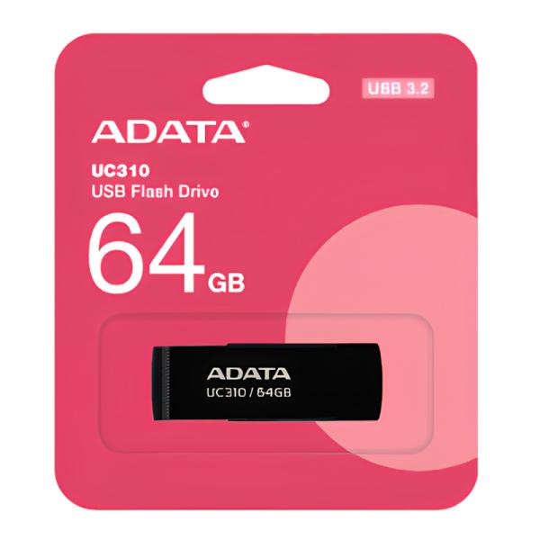 MEMORIA USB 64 ADATA UC310 USB-A 3.2 GEN 1 UC310-64G-RBK