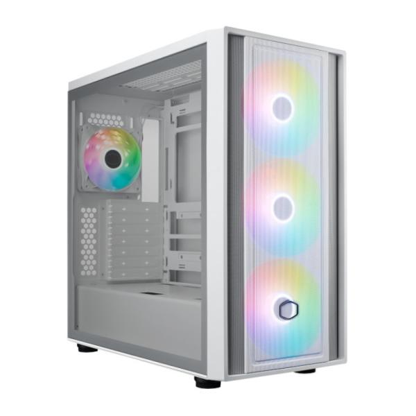 CASE GAMING RGB COOLER MASTER MASTERBOX 600 MID TOWER 3 VENTILADORES DE 140MM Y