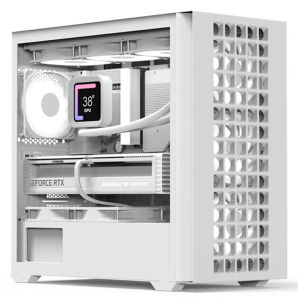CASE RGB AEROCOOL D302A-G-WT-V1 MINI TOWER VENTILADORES 4 DE 120MM CON VIDRIO