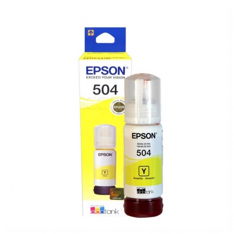 BOTELLA DE TINTA EPSON T504 AMARILLO
